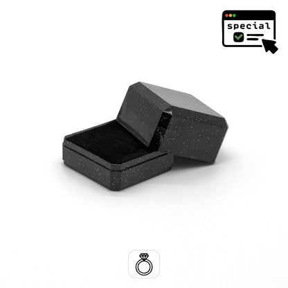 Sparkle | Glittered Plastic Ring Box (Pack of 48)