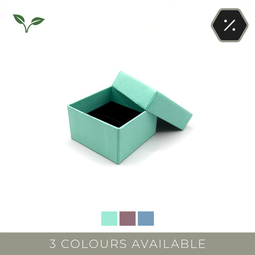 Antigua | Eco-Colour Paperboard Ring Box, 50x50mm (Pack of 50)