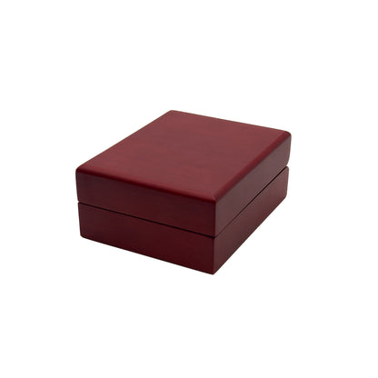 Rosewood | Luxury Veneered Wood Pendant Case | Matt Burgundy (Pack of 12)