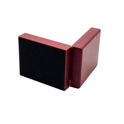 Rosewood | Luxury Veneered Wood Pendant Case | Matt Burgundy (Pack of 12)