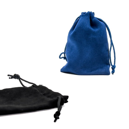 Suede Drawstring Gift Pouches | 100% Recyclable | Affordable Packaging (Pack of 10)