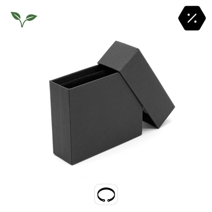 Seattle | Eco Paperboard Thin Bangle Box, Charcoal Black (Pack of 20)