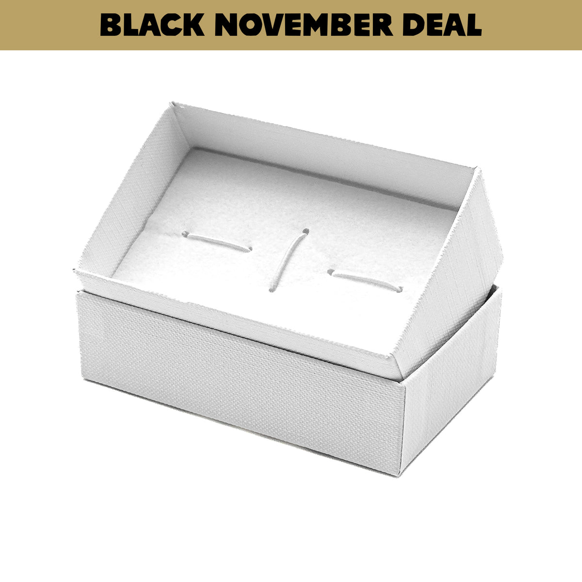 Seattle | Affordable Eco-Friendly Cufflink / Double Ring Box (Pack of 20)