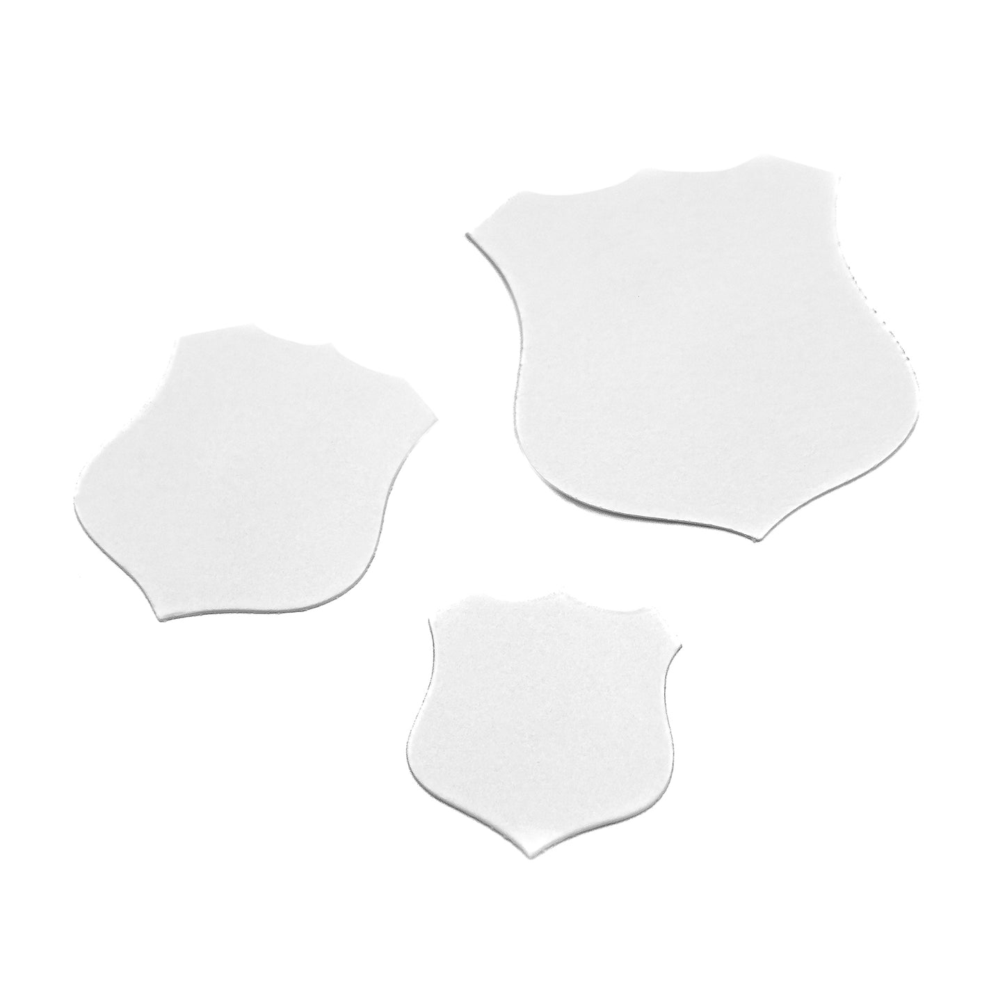 Shaped Writing Blanks | Durable Matt White Ticket Cards | Jewellers' Essentials (Pack of 100)