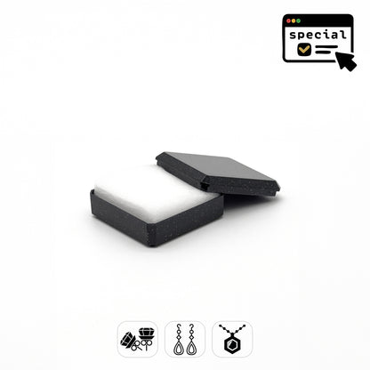 Sparkle (Special Order) | Glittered Plastic Universal Box, 40x40mm (Pack of 96)