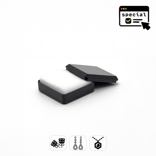 Sparkle (Special Order) | Glittered Plastic Universal Box, 40x40mm (Pack of 96)