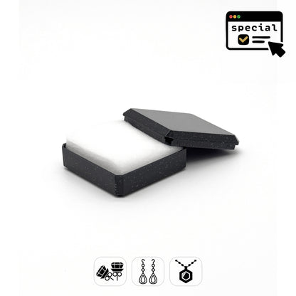 Sparkle (Special Order) | Glittered Medium Plastic Universal Box, 60x60mm (Pack of 96)