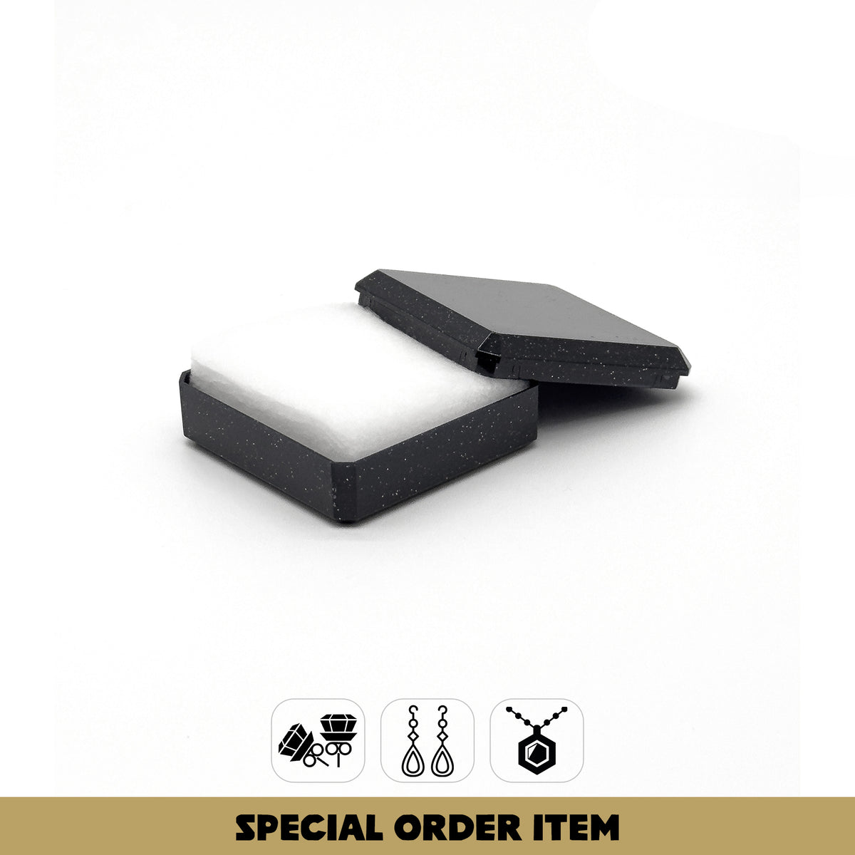 Sparkle | 60x60mm Glittered Plastic Universal Box
