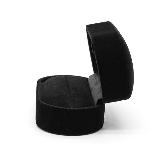 Taboo | Black Retro Velour Cases for Double Rings & Cufflinks (Pack of 12)