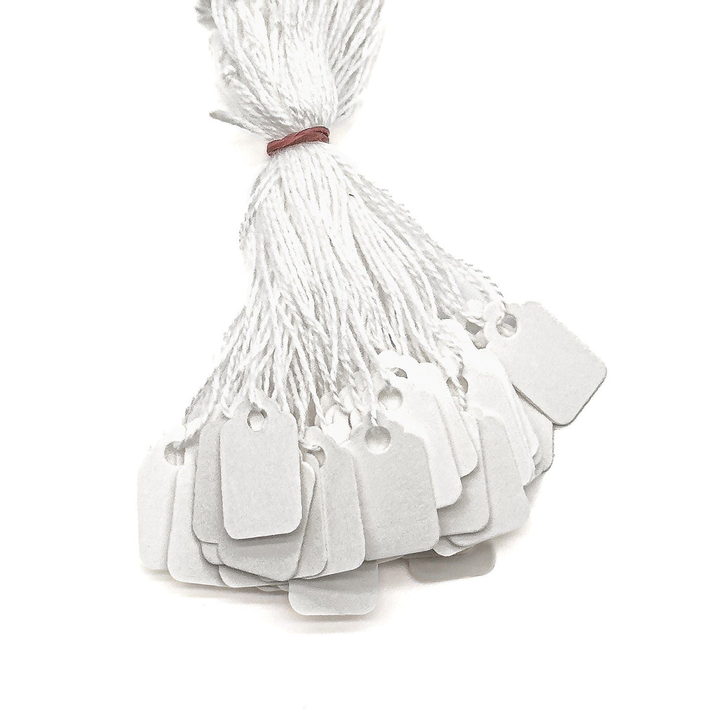 Strung Tags | Durable White Ticket Cards | Jewellers' Essentials (Pack of 200)