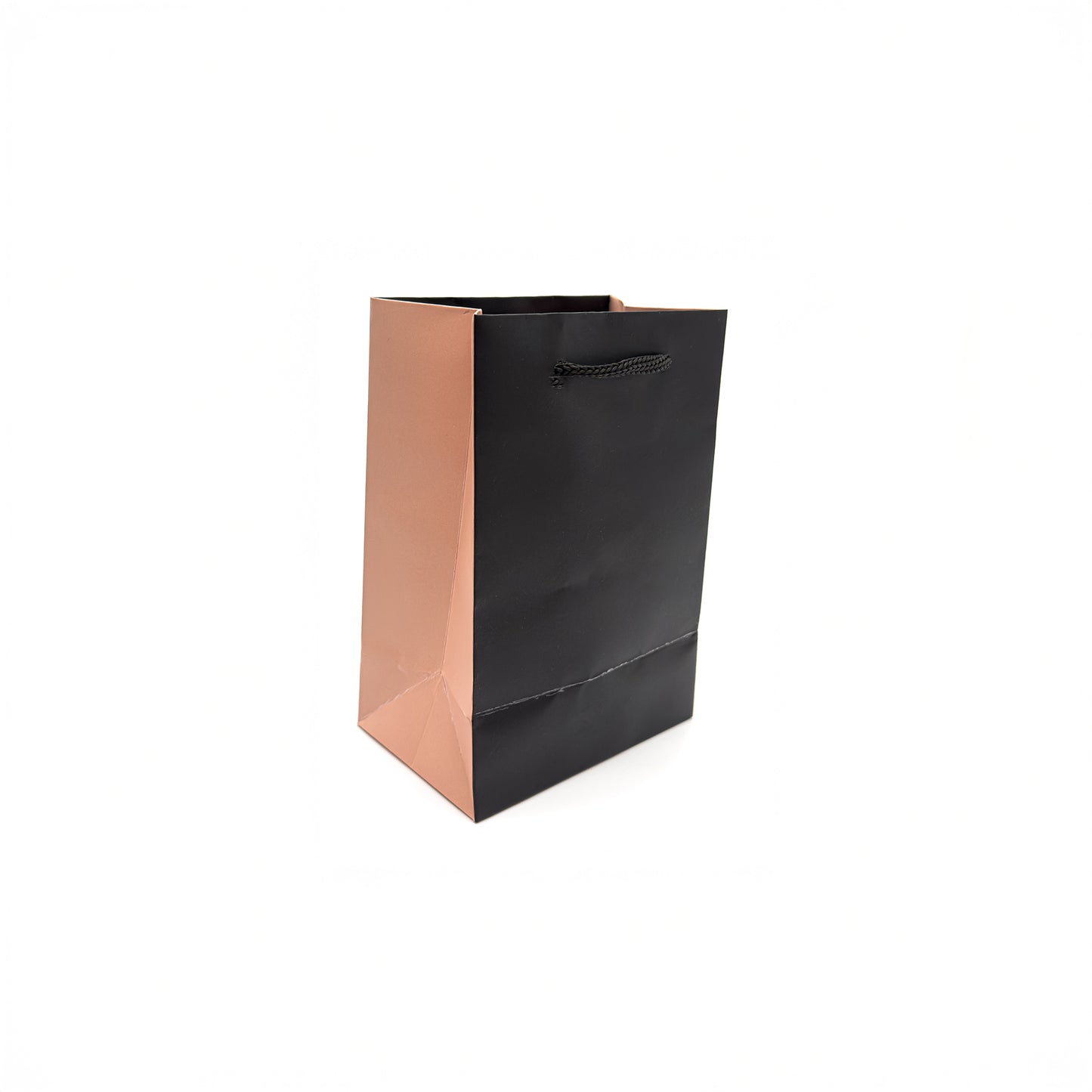 Chic Matt Black / Peach Pink Tote Bags (Pack of 10)