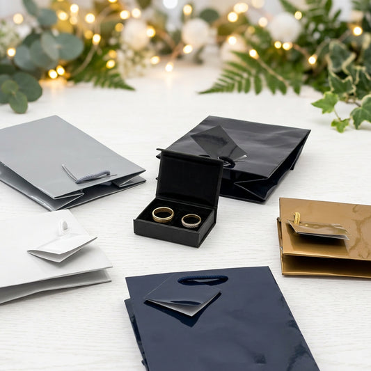 Gloss Tote Bags | Affordable Gloss String Handle Bags for Jewellery & Gifts (Pack of 10)