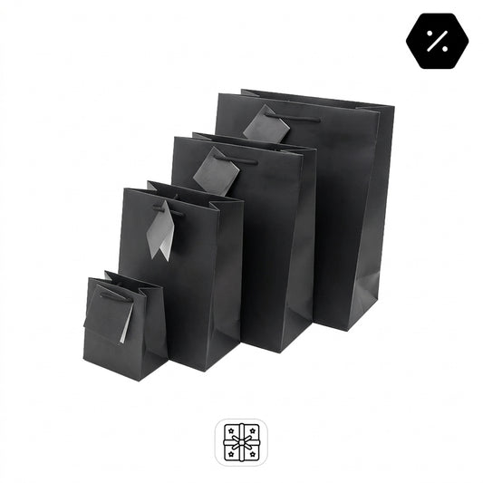 Matt Tote Bags | Affordable Matt String Handle Bags for Jewellery & Gifts | PEFC-Certified (Pack of 10)