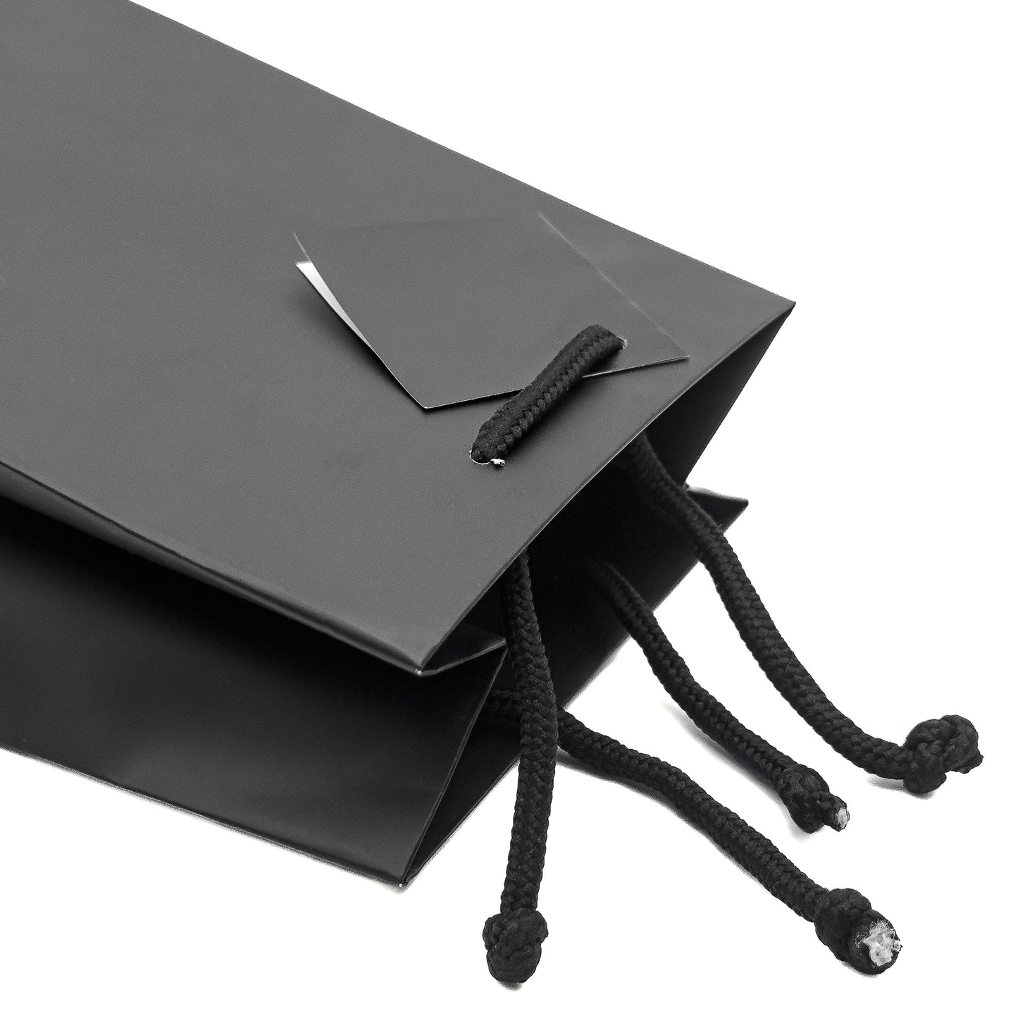 Matt Tote Bags | Affordable Matt Black String Handle Bags for Jewellery & Gifts (Pack of 10)