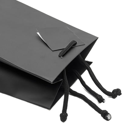 Matt Tote Bags | Affordable Matt Black String Handle Bags for Jewellery & Gifts (Pack of 10)