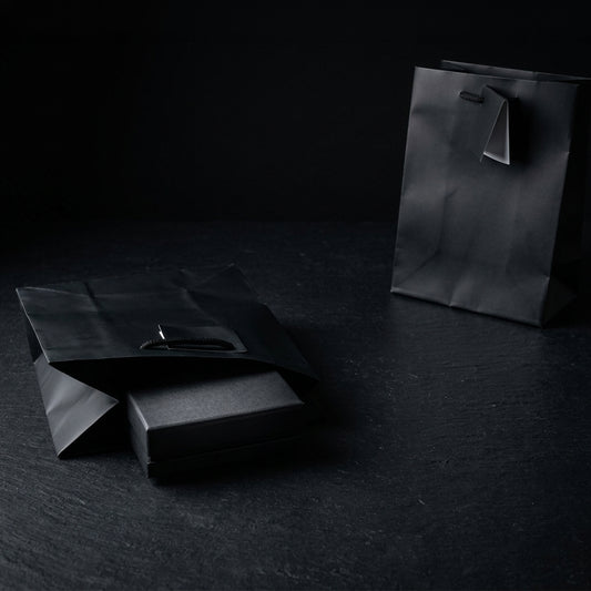 Matt Tote Bags | Affordable Matt Black String Handle Bags for Jewellery & Gifts (Pack of 10)