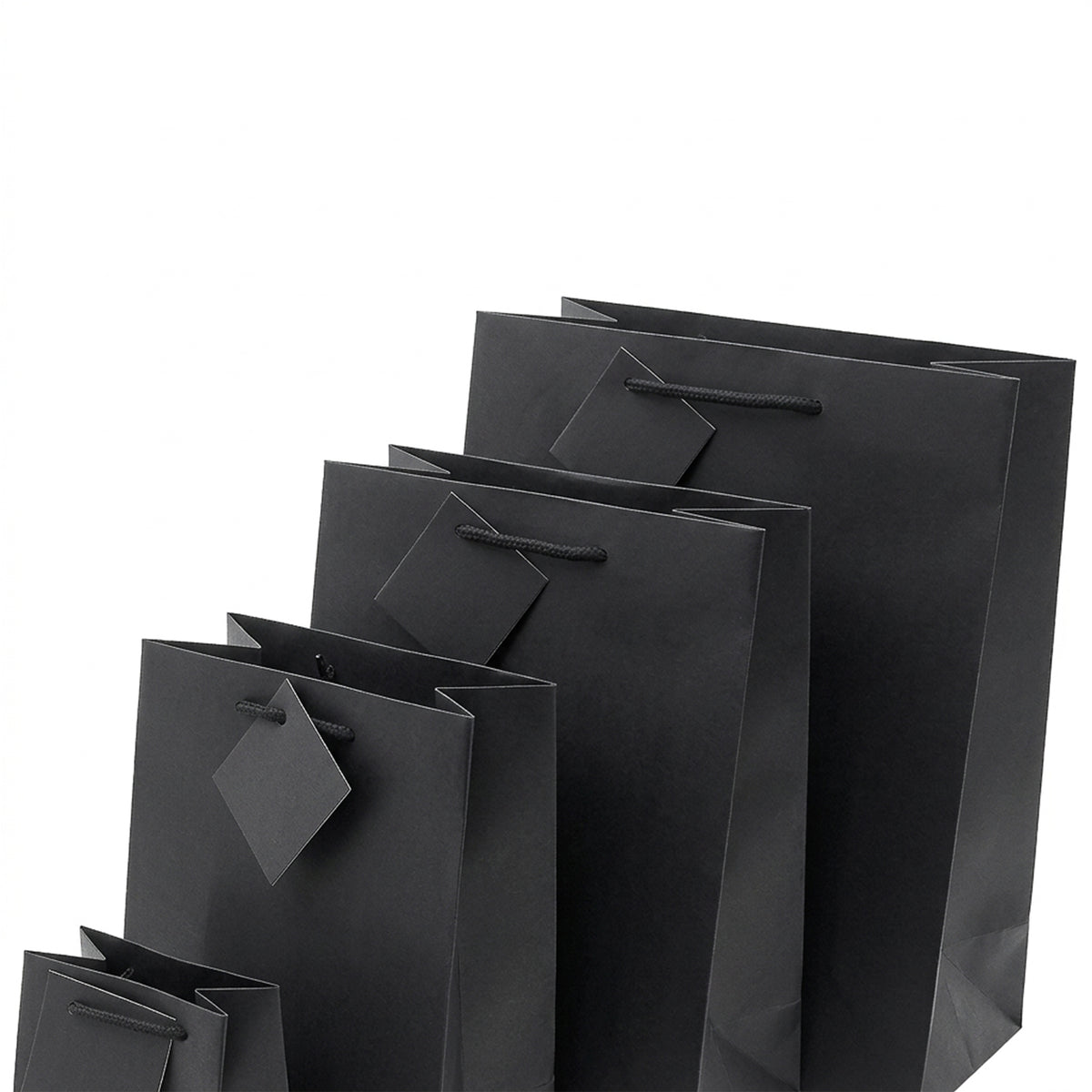 Matt Tote Bags | Affordable Matt String Handle Bags for Jewellery & Gifts | PEFC-Certified (Pack of 10)