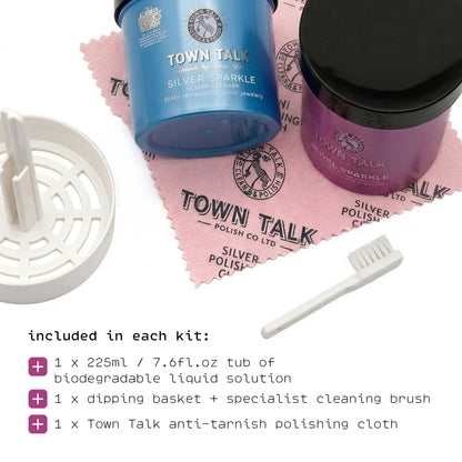 Jewel Sparkle & Silver Sparkle, 225ml | Town Talk Polishing | Jewellers' Essentials