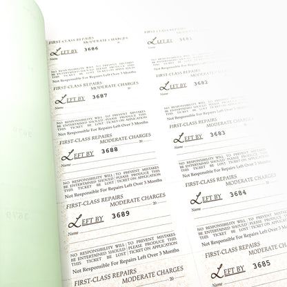 Triplicate Repair Book | 500 Self-Triplicating Tickets | Jewellers' Essentials