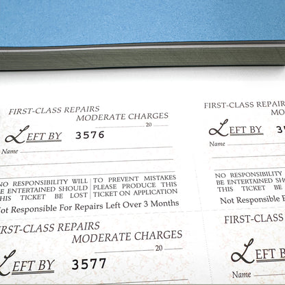 Triplicate Repair Book | 500 Self-Triplicating Tickets | Jewellers' Essentials