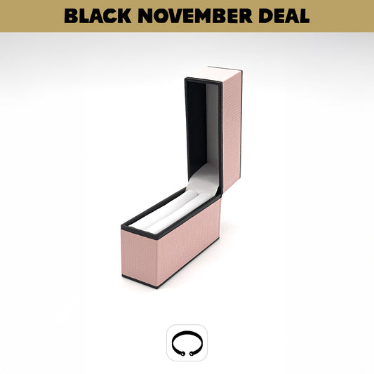 St. Tropez | Chic Pale Pink Flip Top Bangle Case (Pack of 12)