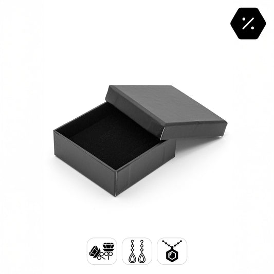 PureBox | Laminated Matt Soft-Touch Card Earring / Pendant Box, 60x60mm (Pack of 100)