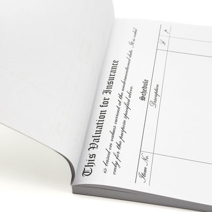 Budget Valuation for Insurance Forms | 100 x A4 Forms | Jewellers' Essentials