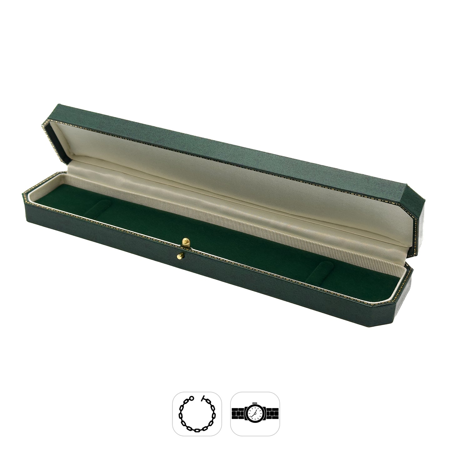 Venice Classic | Bracelet Case with Cut-Off Corners & Gold Push-Button Closure - Edwardian Style (Pack of 6)