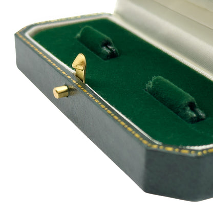 Venice Classic | Cufflink Case with Cut-Off Corners & Gold Push-Button Closure - Edwardian Style (Pack of 6)