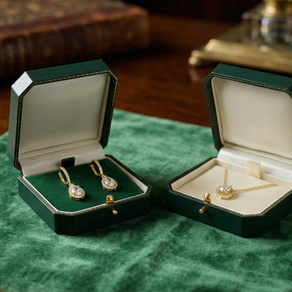 Venice Classic | Pendant Case with Cut-Off Corners & Gold Push-Button Closure - Edwardian Style (Pack of 6)
