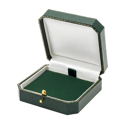 Venice Classic Earring / Pendant | Vintage Style Box with Cut-Off Corners, Gold Tooling & Button Closure (Pack of 12)
