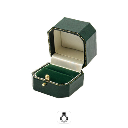 Venice Classic | Ring Case with Cut-Off Corners & Gold Push-Button Closure - Edwardian Style (Pack of 6)