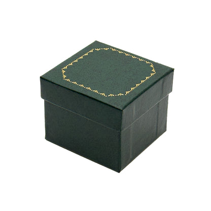 Venice Classic | Stud Earring Case with Cut-Off Corners & Gold Push-Button Closure - Edwardian Style (Pack of 6)