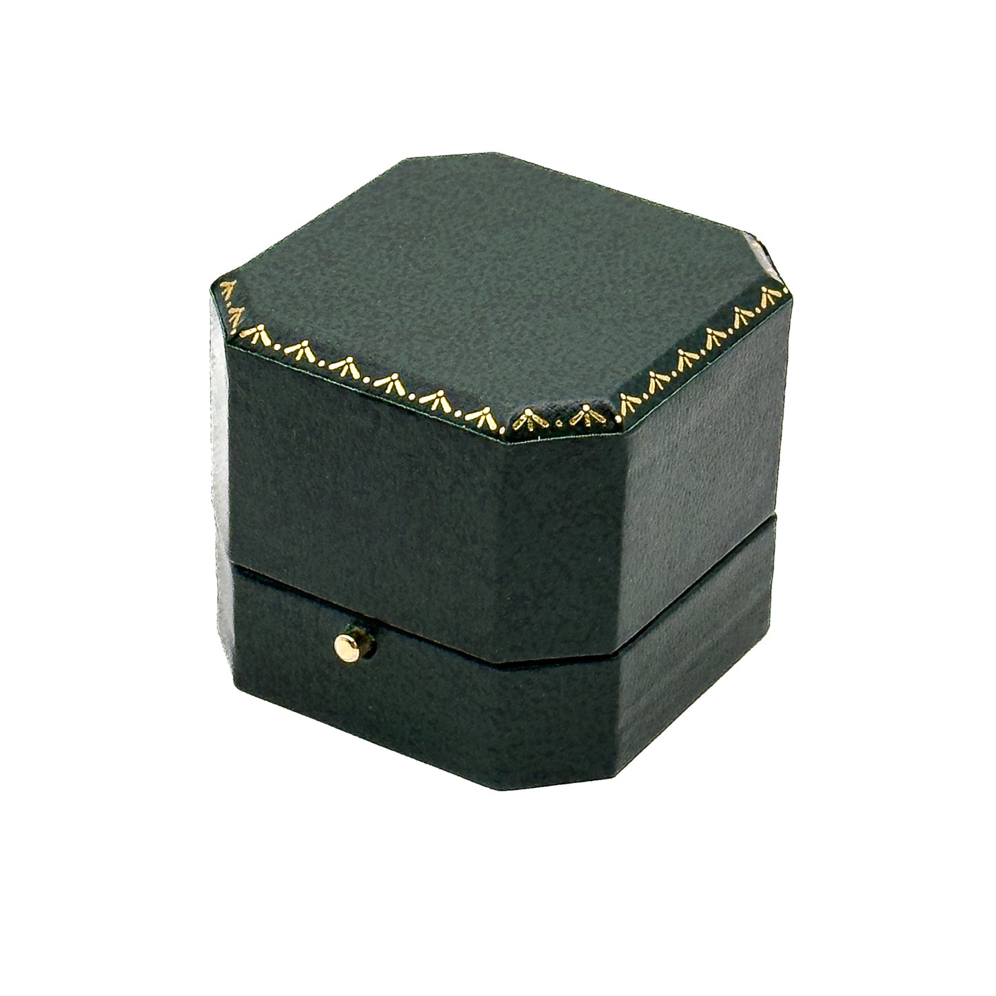 Venice Classic | Stud Earring Case with Cut-Off Corners & Gold Push-Button Closure - Edwardian Style (Pack of 6)