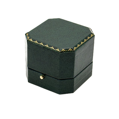 Venice Classic | Stud Earring Case with Cut-Off Corners & Gold Push-Button Closure - Edwardian Style (Pack of 6)