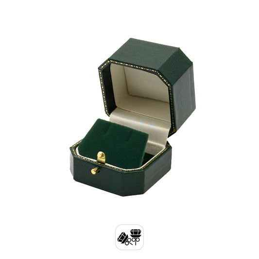 Venice Classic | Stud Earring Case with Cut-Off Corners & Gold Push-Button Closure - Edwardian Style (Pack of 6)