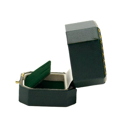 Venice Classic | Stud Earring Case with Cut-Off Corners & Gold Push-Button Closure - Edwardian Style (Pack of 6)