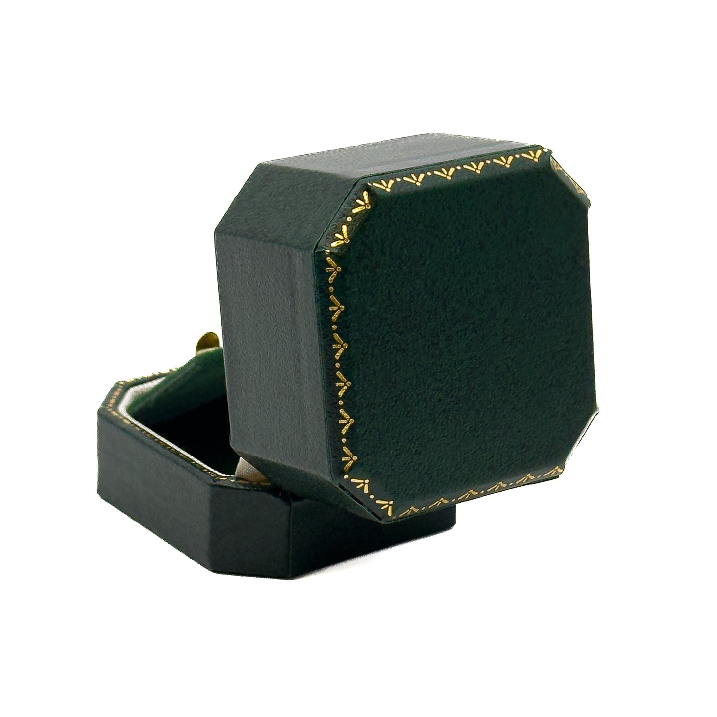 Venice Classic | Stud Earring Case with Cut-Off Corners & Gold Push-Button Closure - Edwardian Style (Pack of 6)