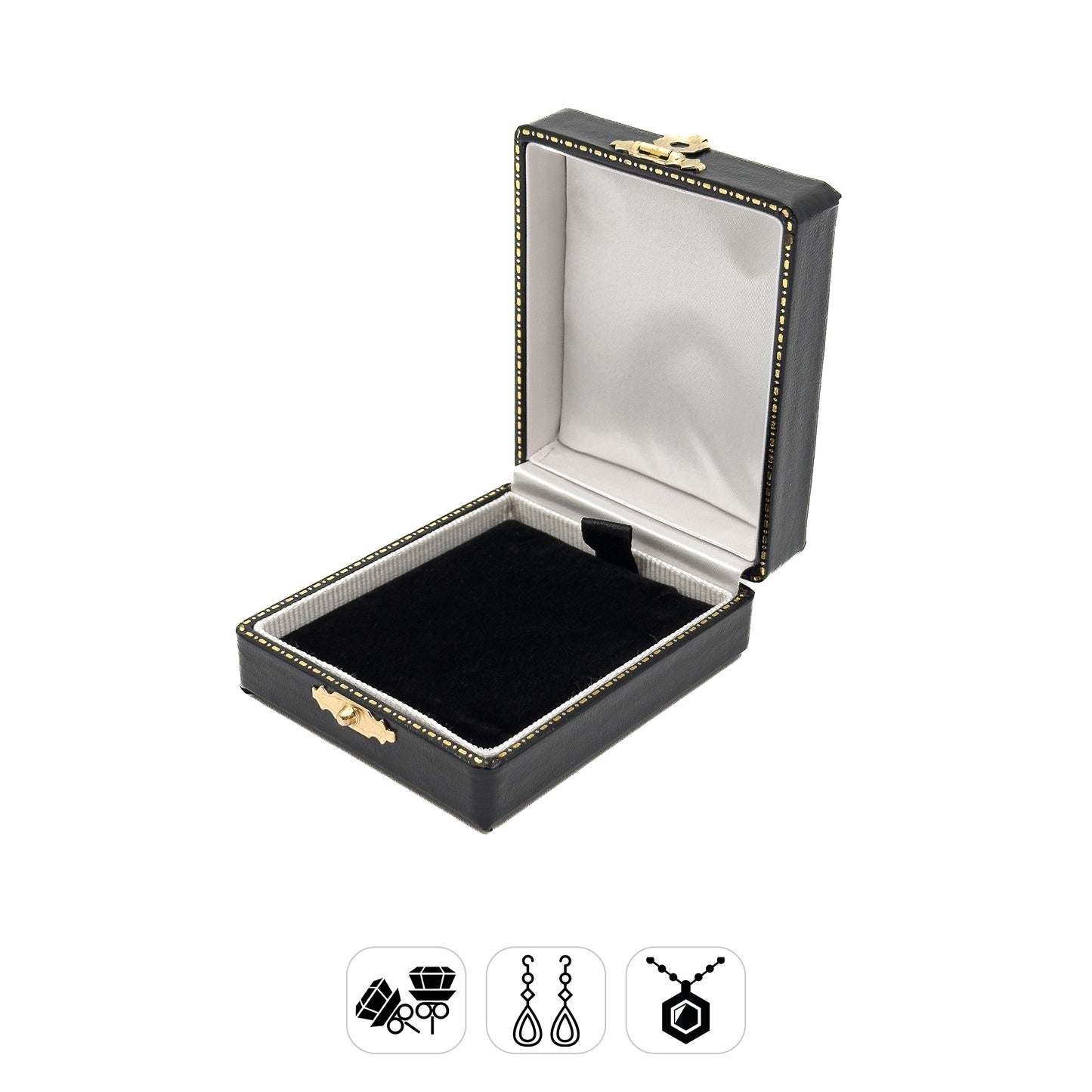 Venice Antique | Vintage Pendant Case with Gold Clasp (Pack of 6)