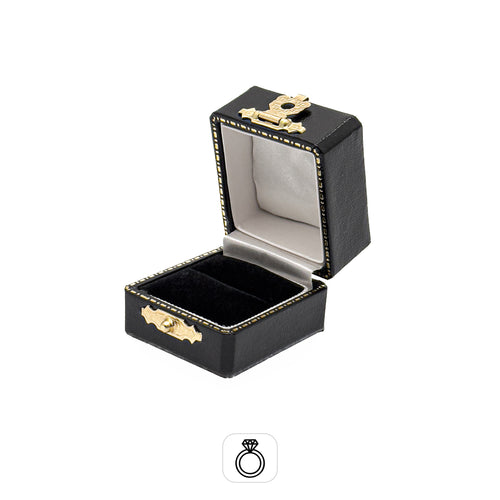 Venice Antique | Vintage Ring Case with Gold Clasp (Pack of 6)