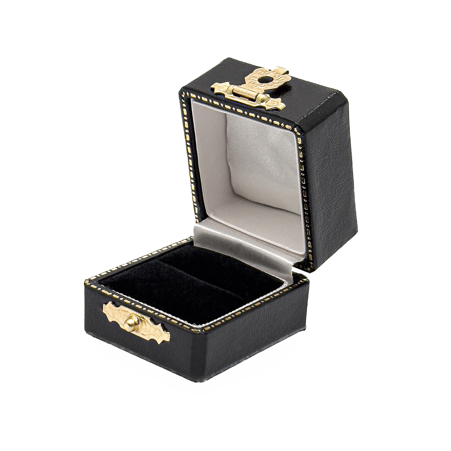 Venice Antique | Vintage Ring Case with Gold Clasp (Pack of 6)
