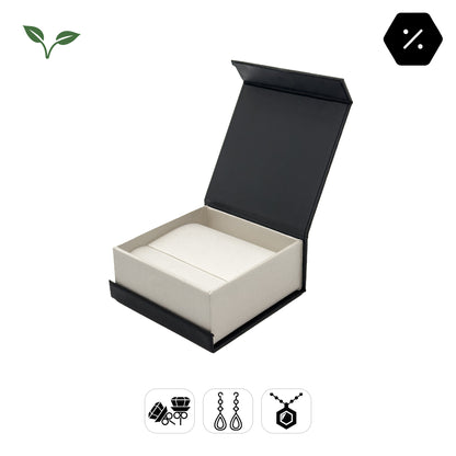 Versailles 60x60mm Universal | Timeless Eco Magnetic Hinged Earring / Pendant Box (Pack of 30)