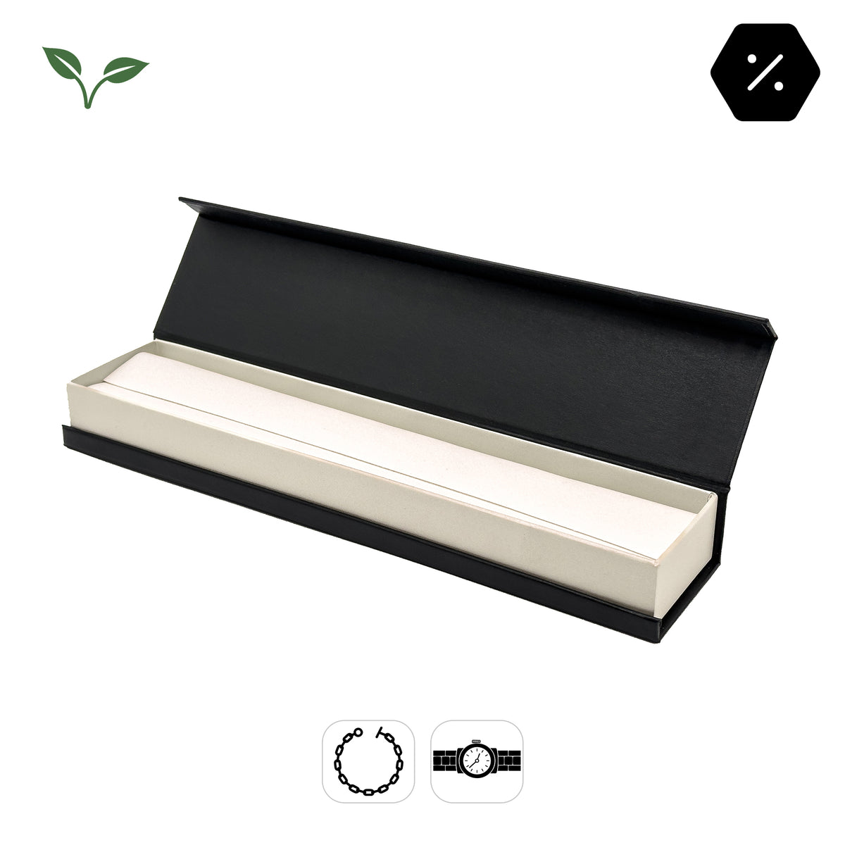 Versailles Bracelet / Watch | Timeless Eco Magnetic Hinged Box (Pack of 10)