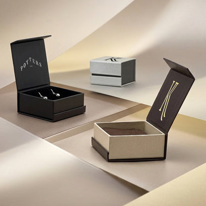 Versailles 60x60mm Universal | Timeless Eco Magnetic Hinged Earring / Pendant Box (Pack of 30)