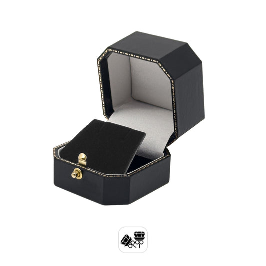 Windsor Vintage | 50% Off | Leatherette Stud Earring Case with Gold Tooling (Pack of 12)