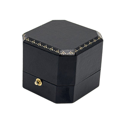 Windsor Vintage | 50% Off | Leatherette Stud Earring Case with Gold Tooling (Pack of 12)
