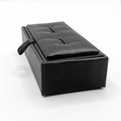 Milano Soft Touch Flip Top Cufflink Box (Pack of 12)