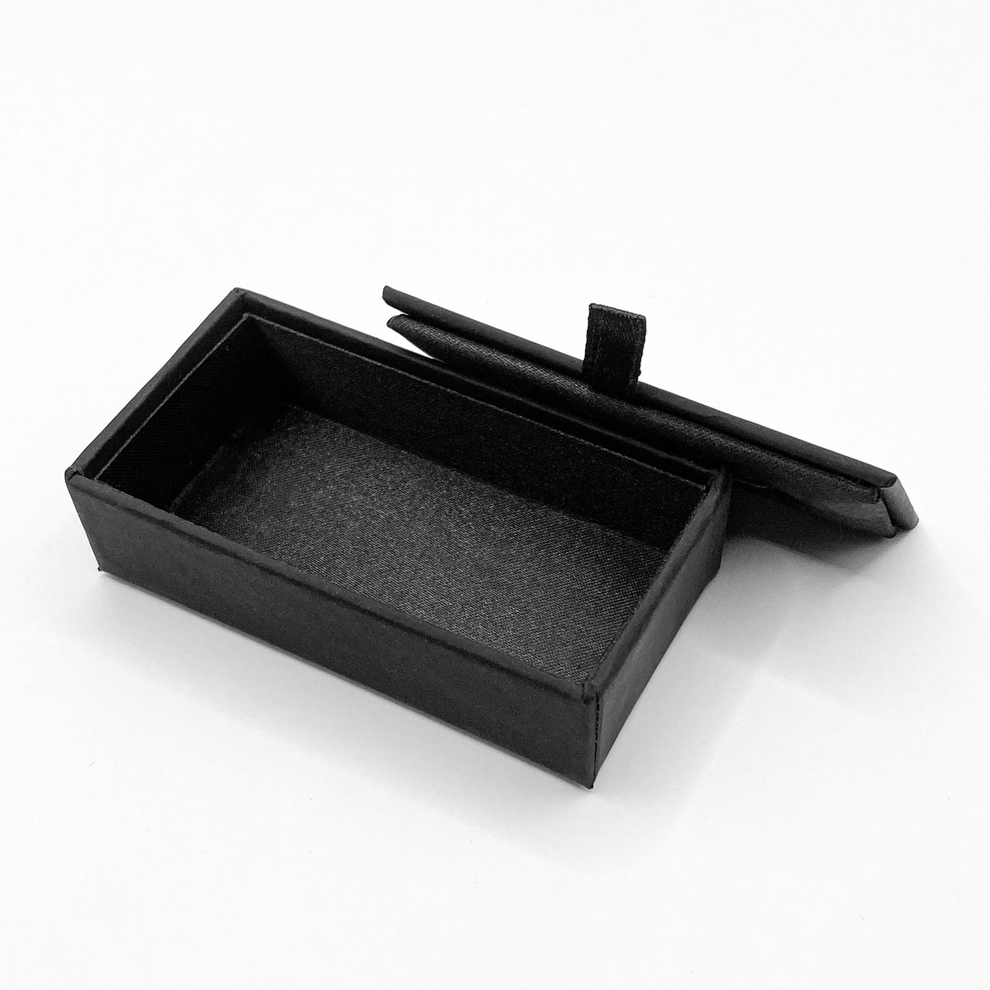 Milano Soft Touch Flip Top Cufflink Box (Pack of 12)