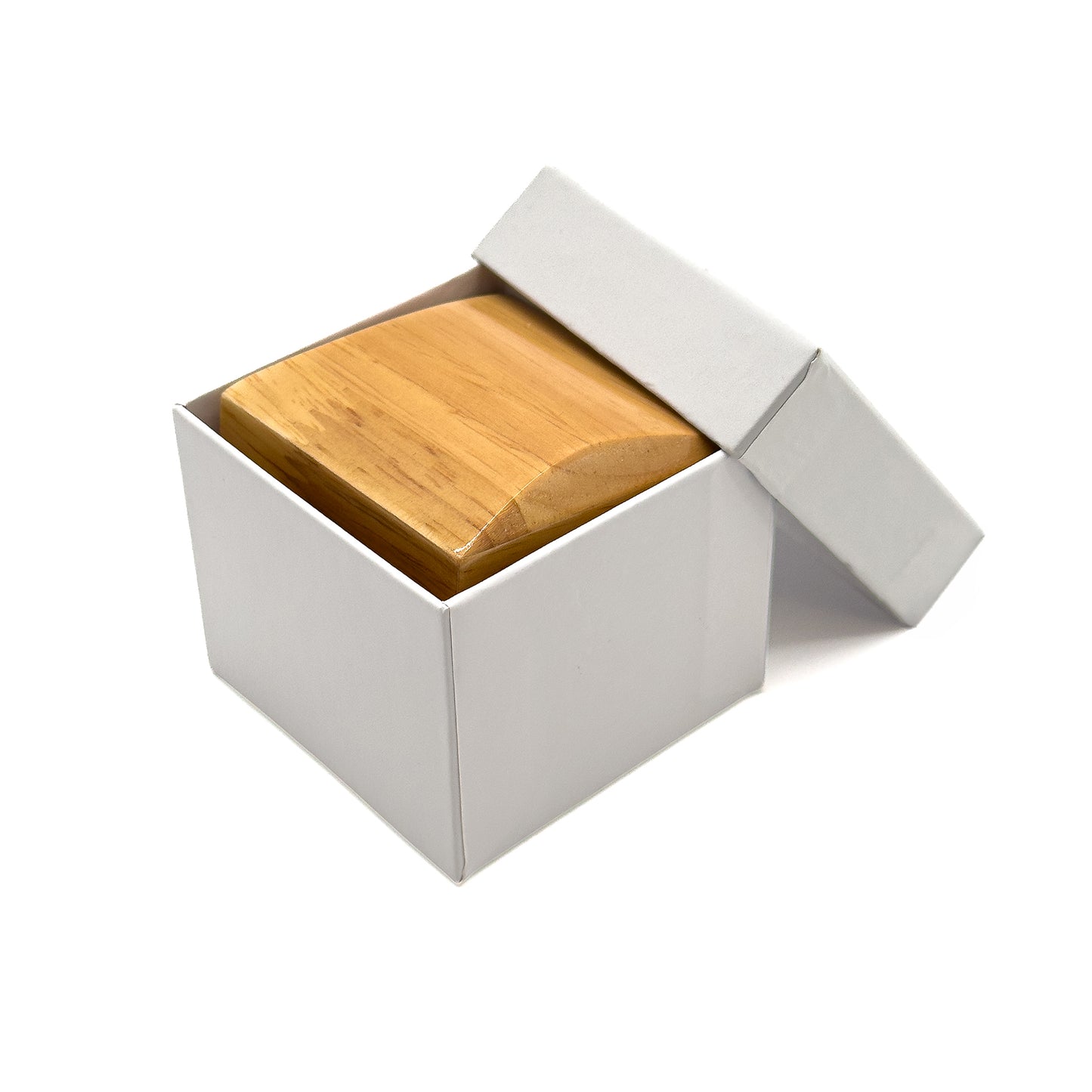 Windsor Hardwood | Luxury Gloss Wooden Stud Earring Case with PU Leather Interior