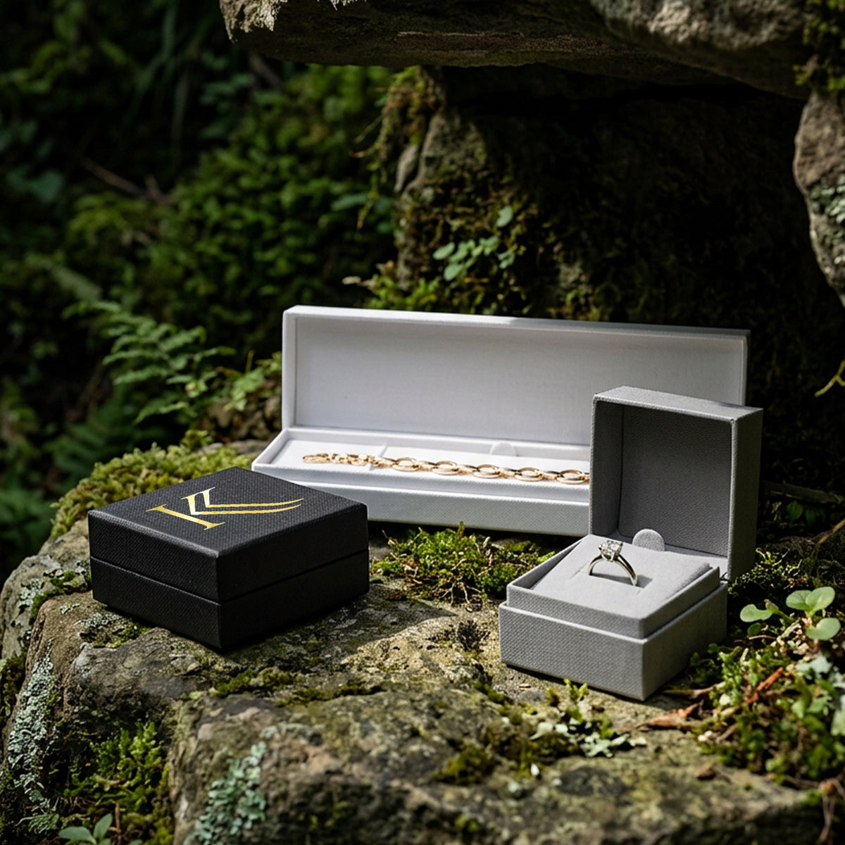 Worcester Stud Earring | 100% Recyclable Hinged Box | FSC-Accredited (Pack of 20)